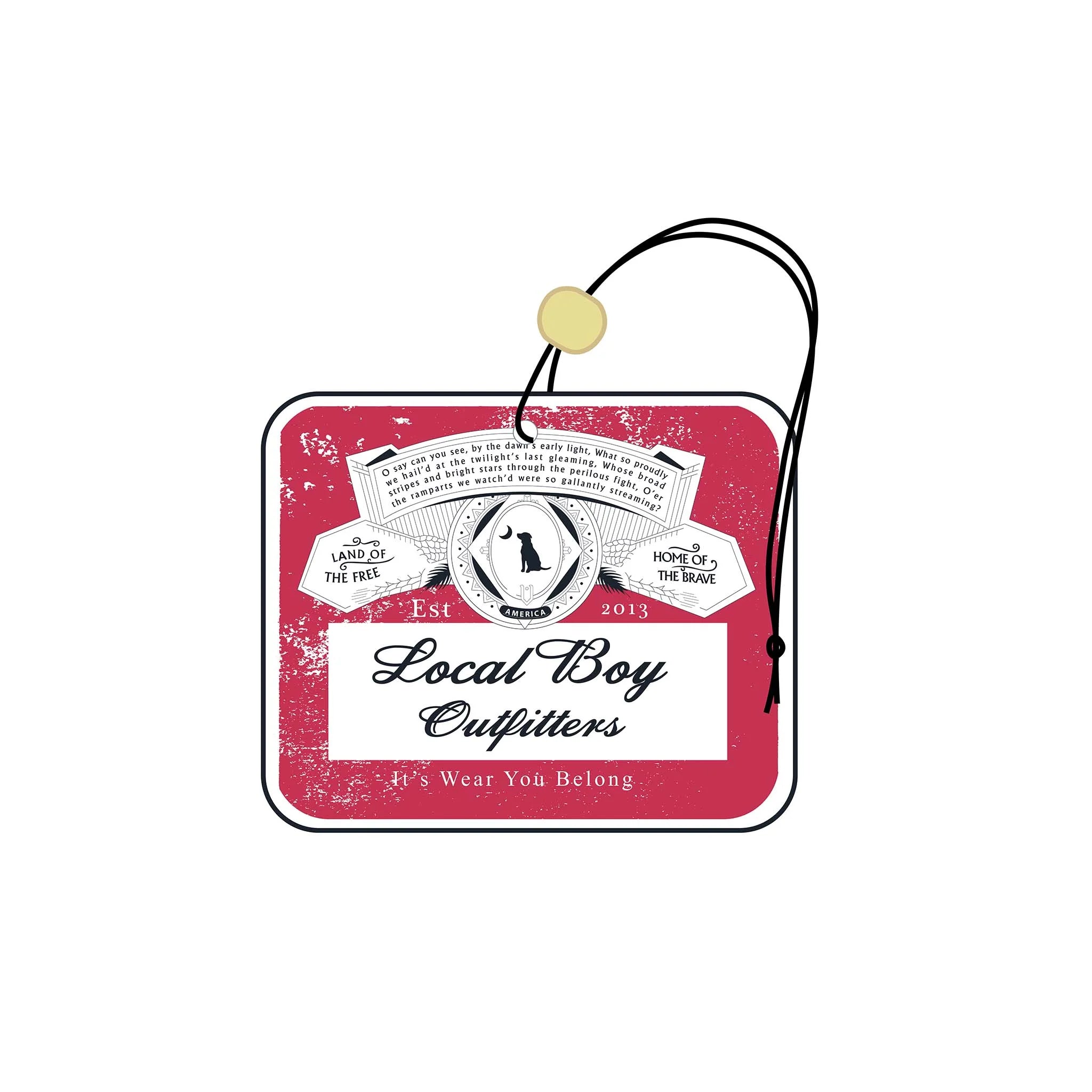 Local Boy Square Bud Air Freshener