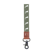 Local Boy | Wrist Lanyard in Thyme Dog & Moon