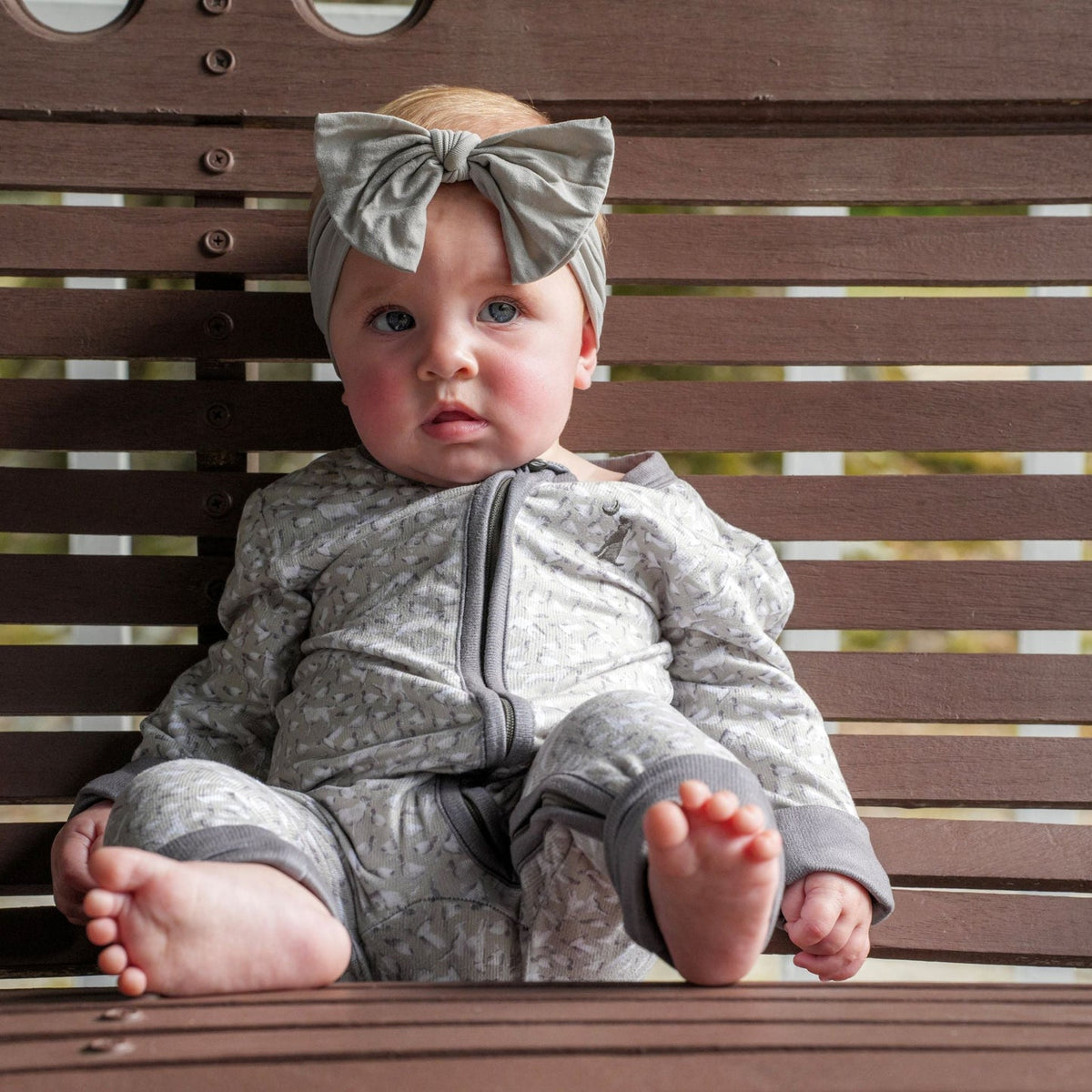 Local Boy |  Baby Bodysuit in Forest Camo Flora