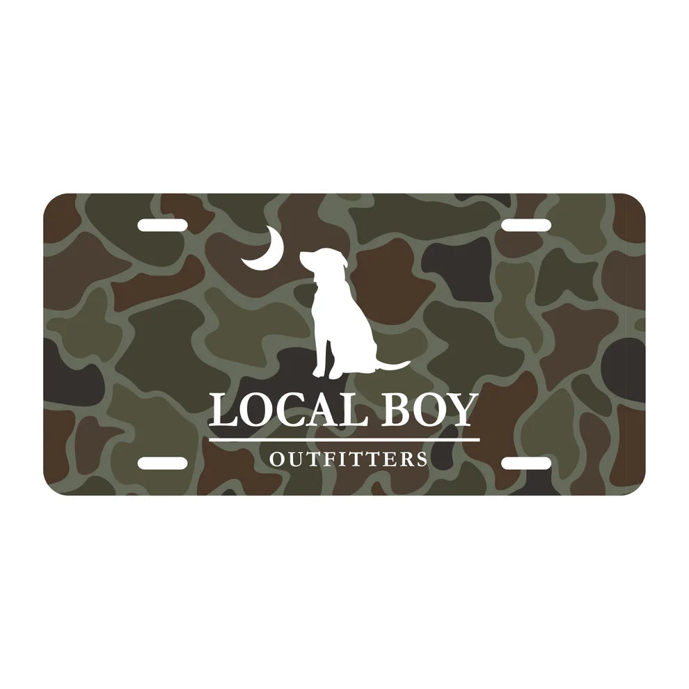 Local Boy License Plate in Localflage OD