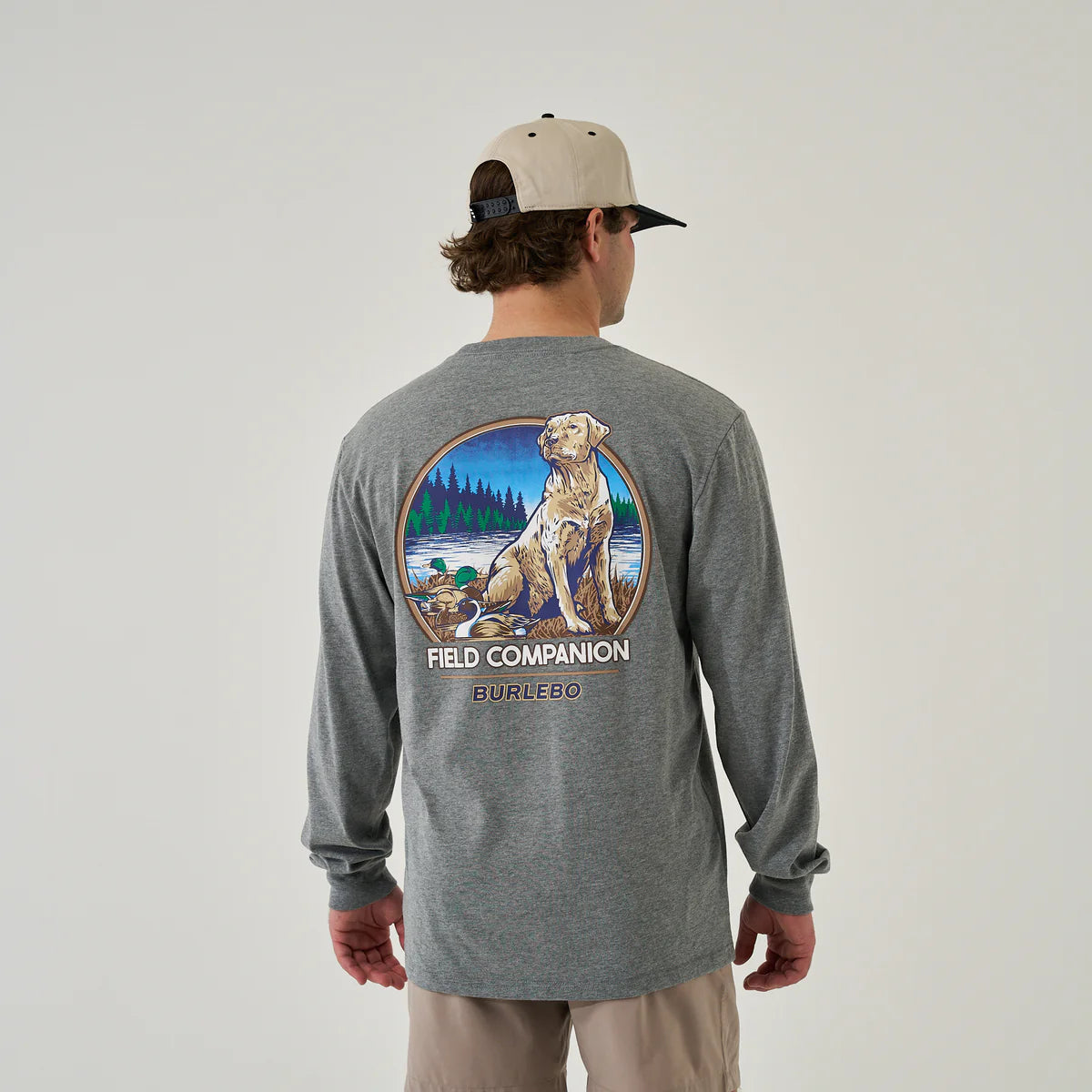Burlebo Field Companion Long Sleeve T-Shirt - Dark Heather Grey
