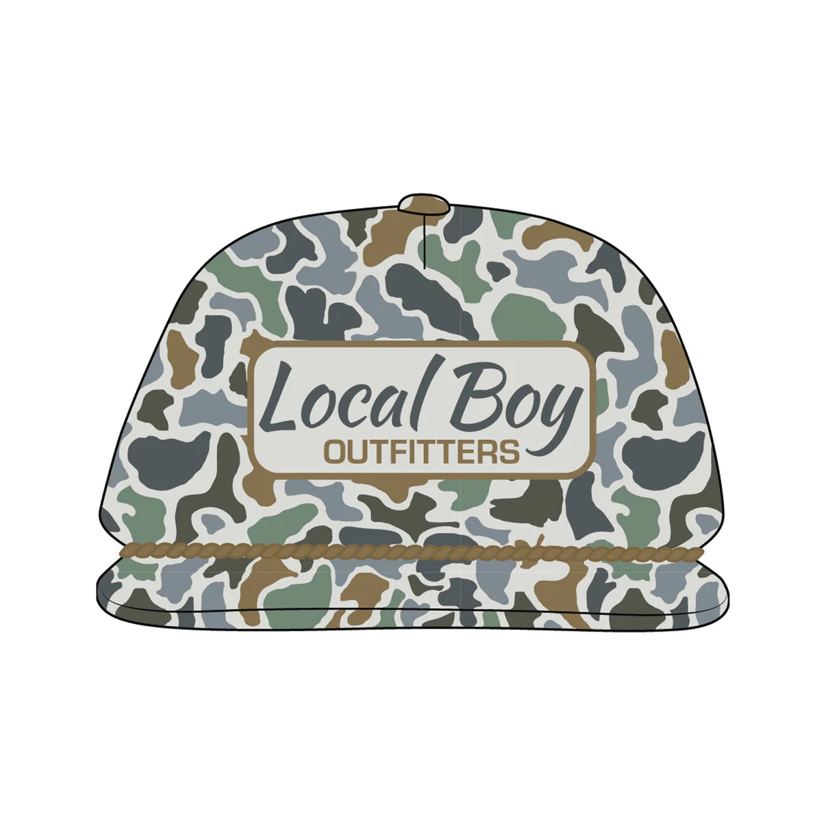 Youth Local Insignia Low Profile Rope Hat In LocalFlage Bluff