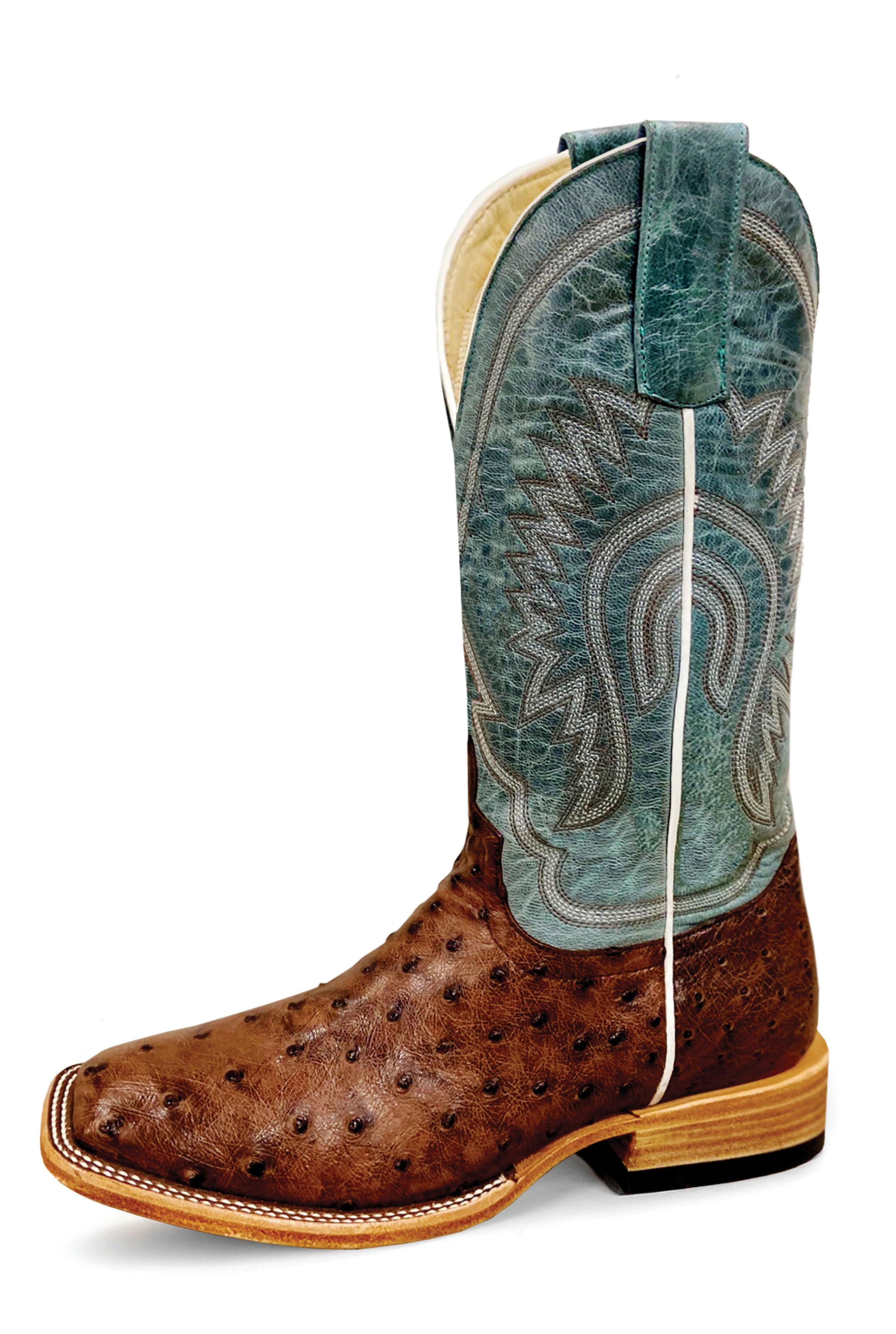 Macie Bean Women's Kango Tobac Full Quill Ostrich Boots