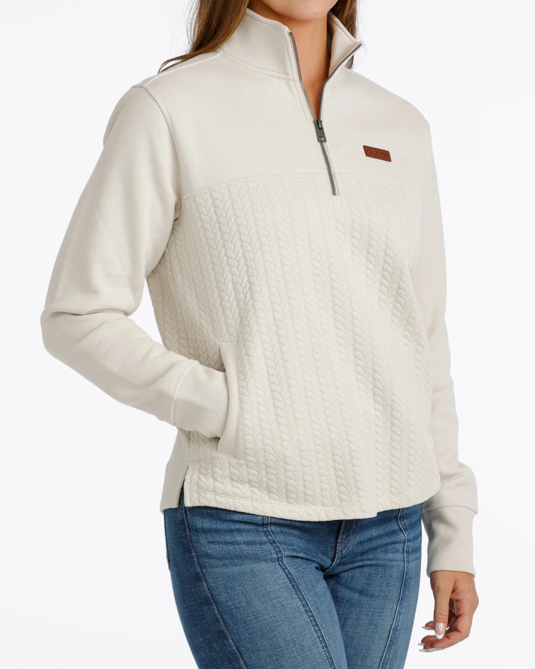 Cinch | Quarter Zip in Cream