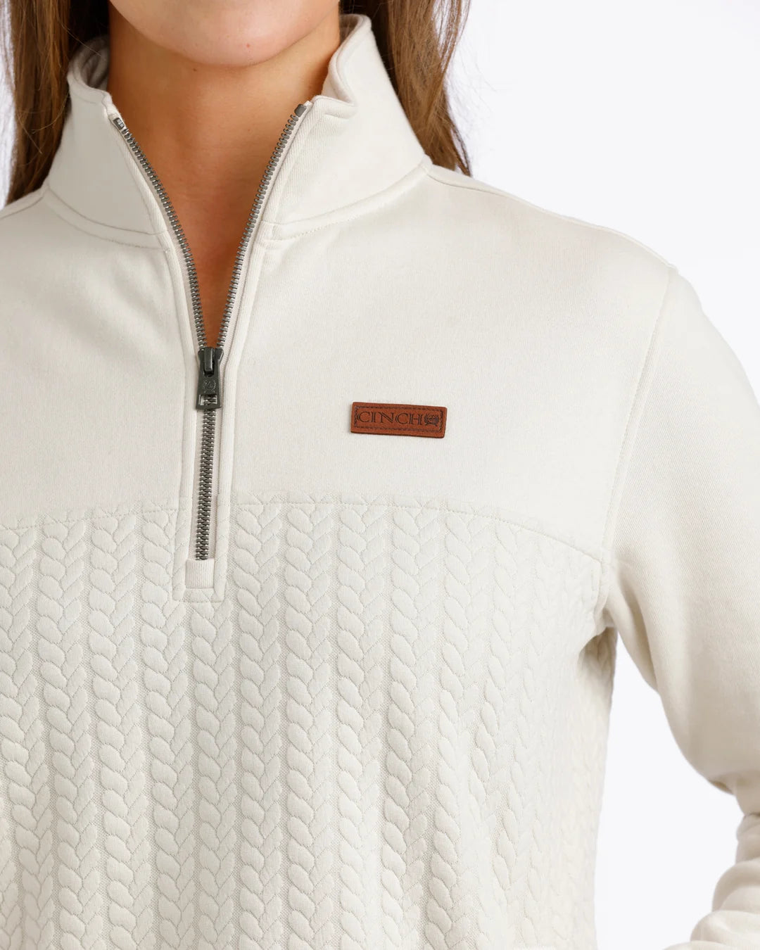 Cinch | Quarter Zip in Cream