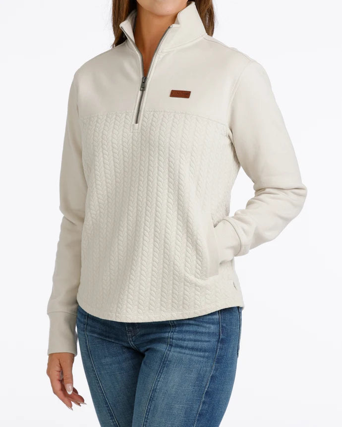 Cinch | Quarter Zip in Cream