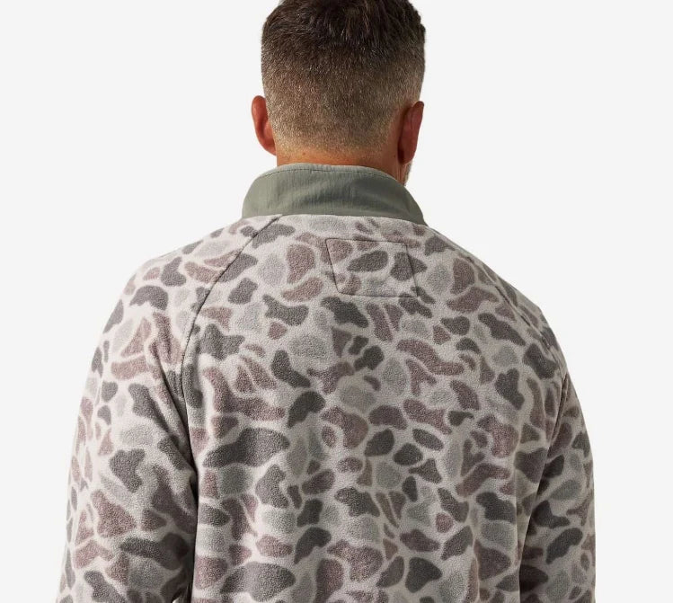 Burlebo Micro Fleece Quarter Zip - Classic Deer Camo