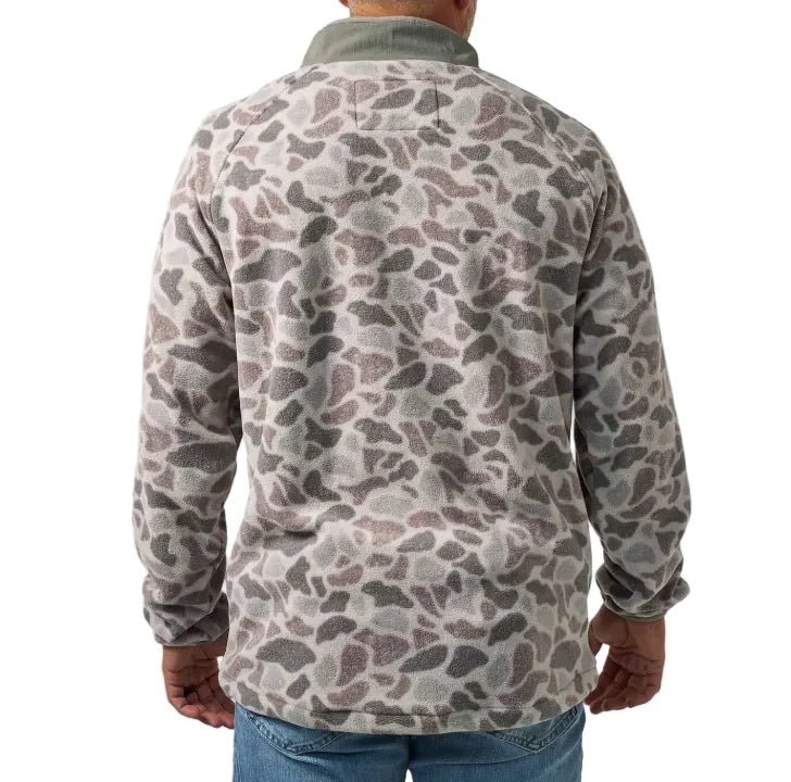 Burlebo Micro Fleece Quarter Zip - Classic Deer Camo