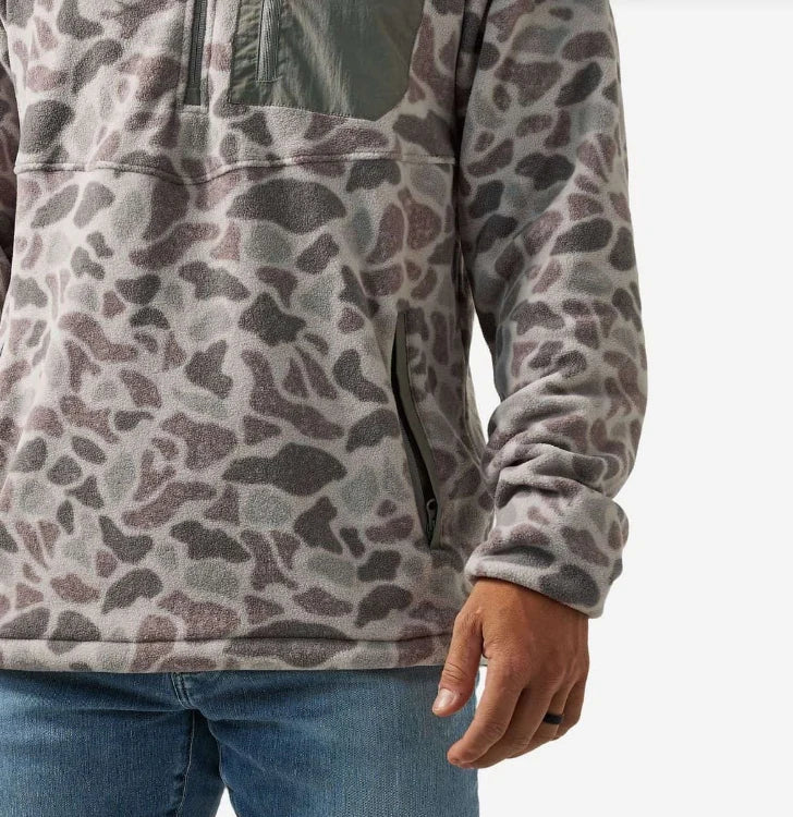 Burlebo Micro Fleece Quarter Zip - Classic Deer Camo