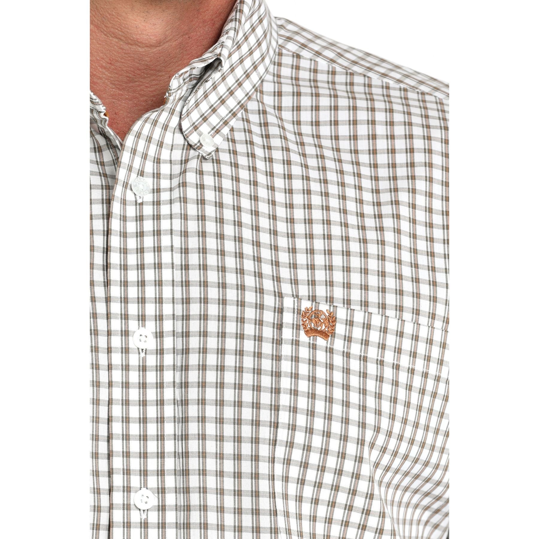 Men's Cinch Plaid Button Up Long Sleeve Shirt