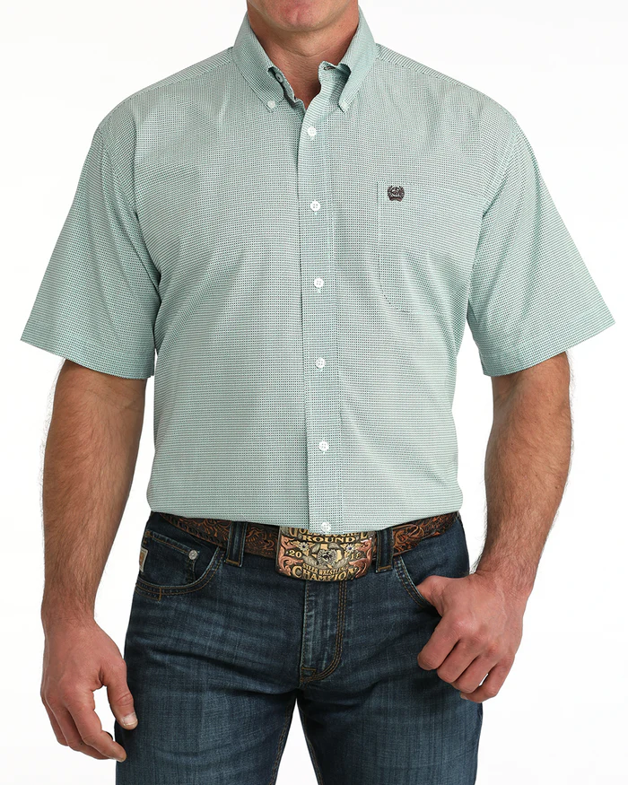 Men's Cinch Classic Fit Button-Down in Green
