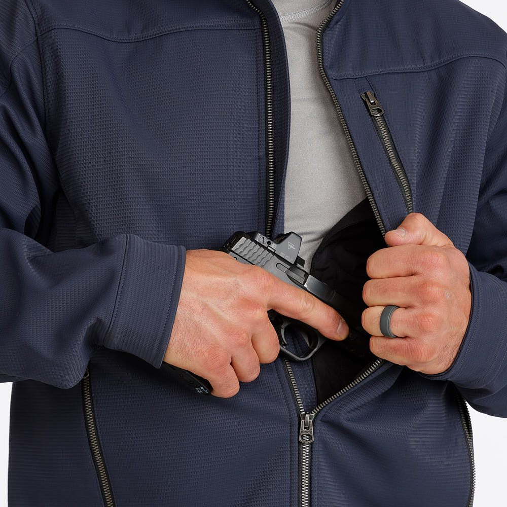 Cinch Men's Concealed Carry Bonded Jacket in Navy