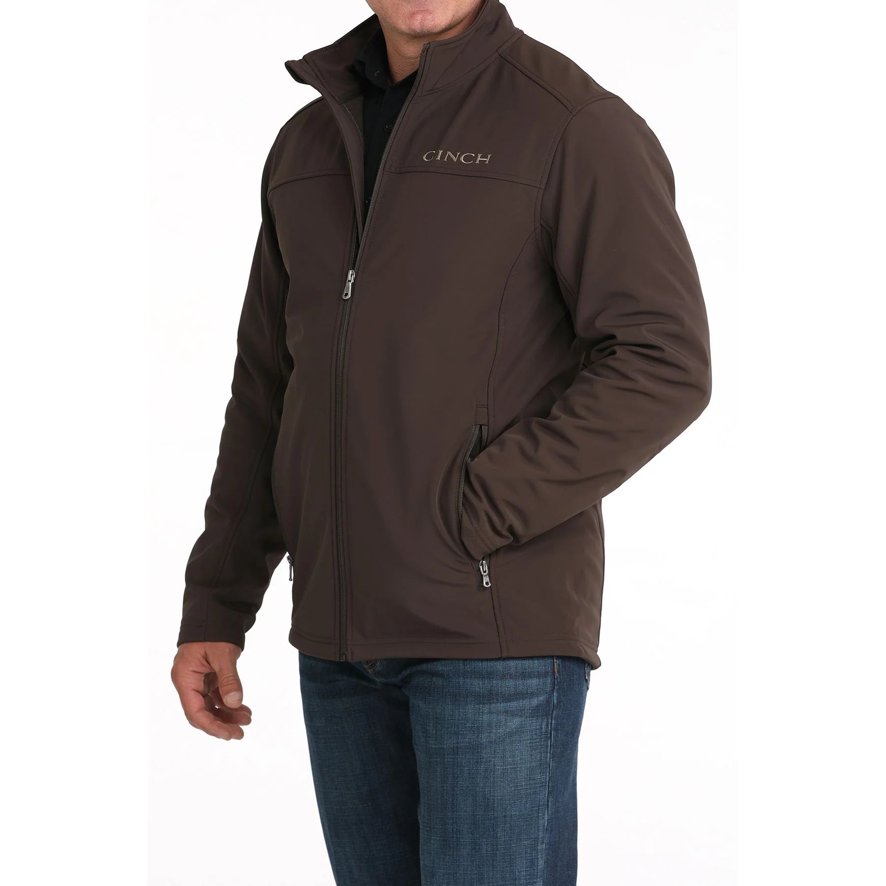 Men's Cinch Bonded Windproof Brown Jacket
