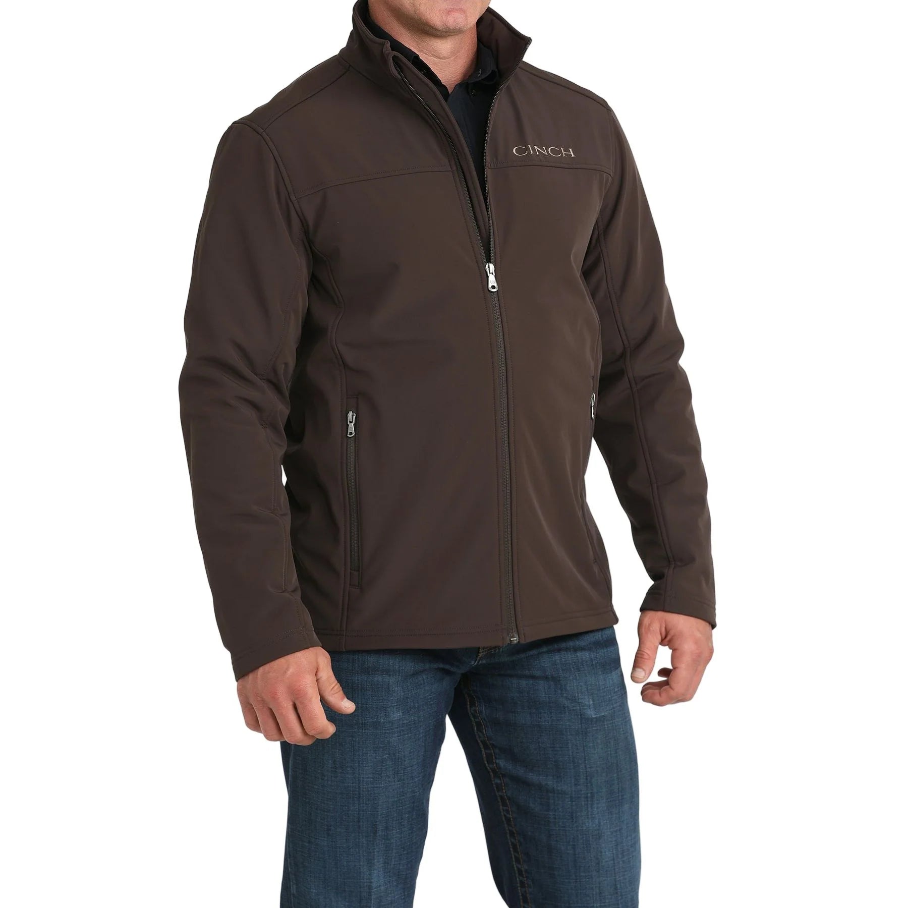 Men's Cinch Bonded Windproof Brown Jacket