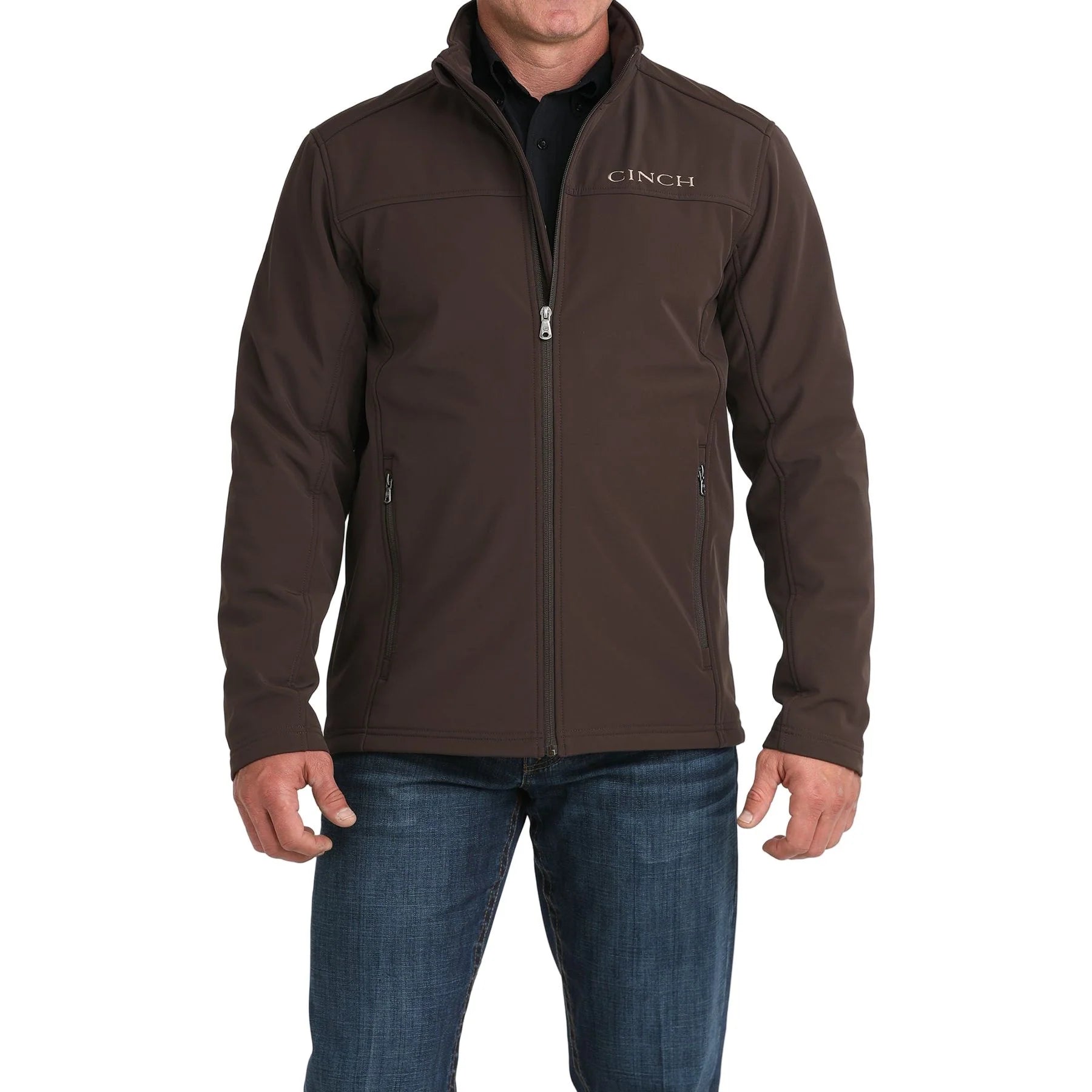 Men's Cinch Bonded Windproof Brown Jacket