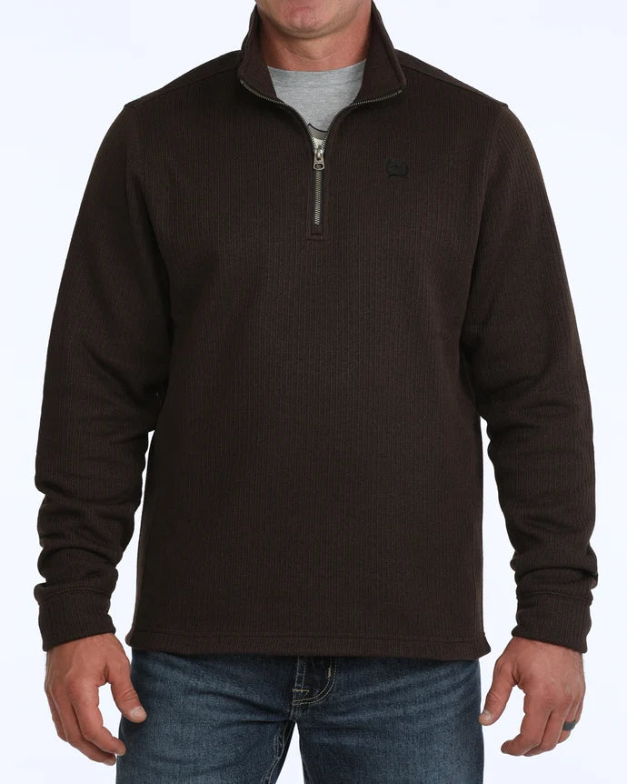 Cinch | Men's Quarter Zip Pullover in Brown