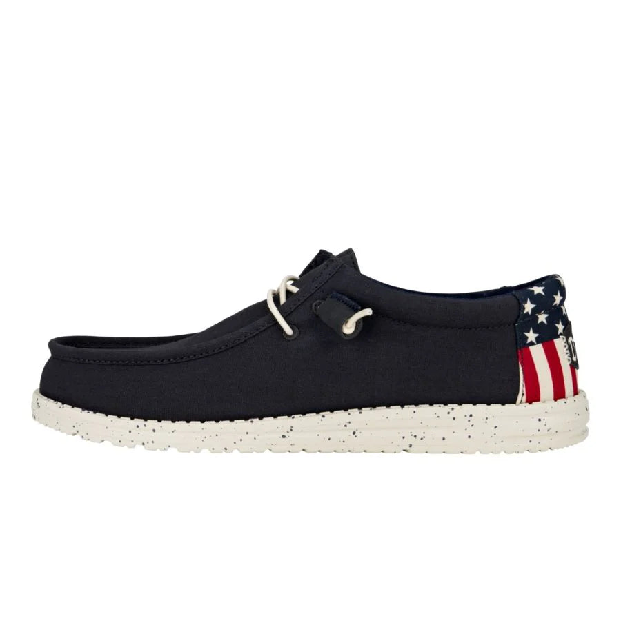 Men's Hey Dude Wally Americana Navy White
