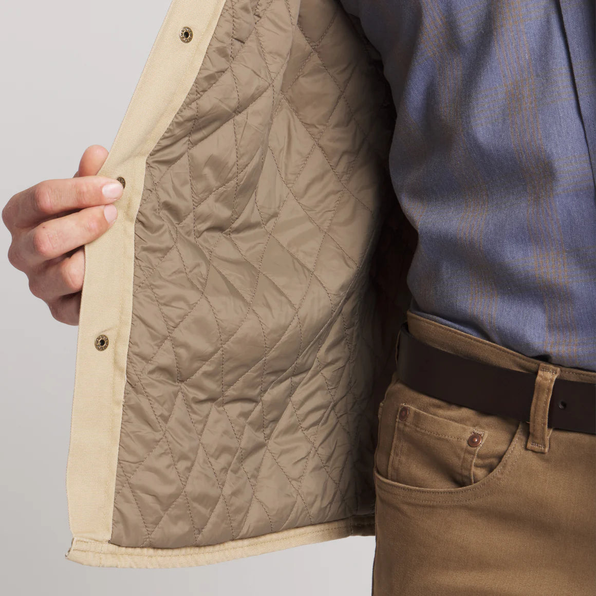 Men's Southern Marsh Bishop Rugged Canvas Jacket in Khaki