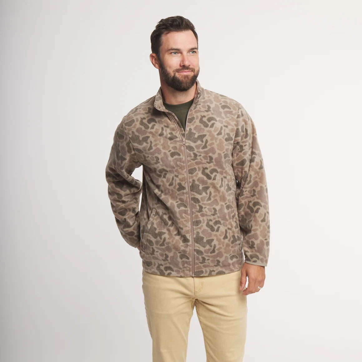 Southern Marsh | Longfellow Fleece Jacket in Retro Camo