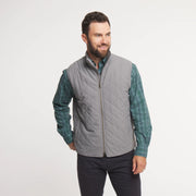 Southern Marsh | Madison Quilted Vest in Gray