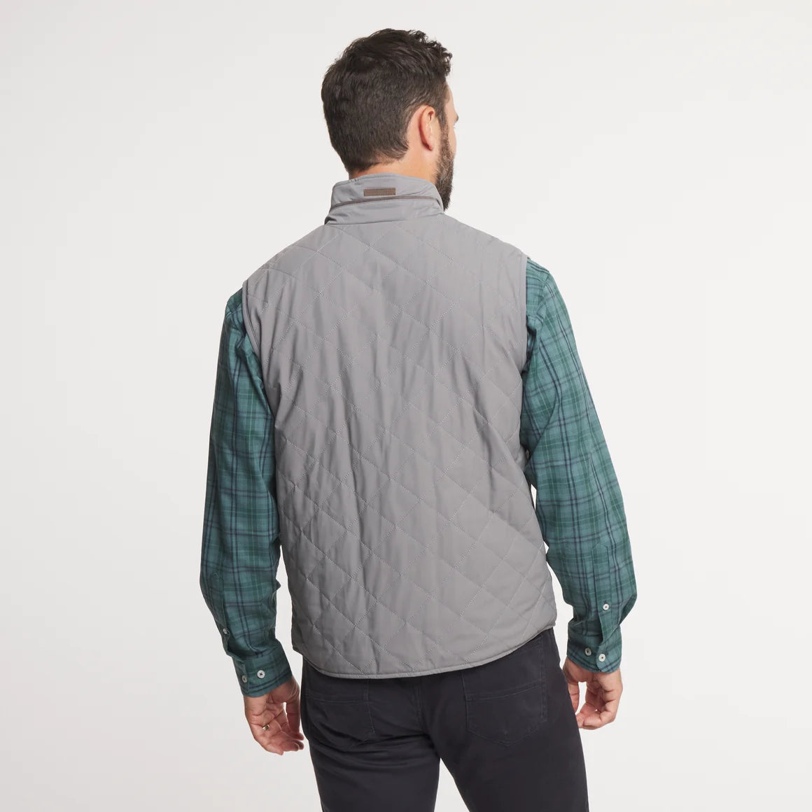 Southern Marsh | Madison Quilted Vest in Gray