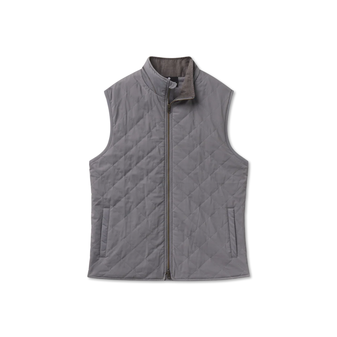 Southern Marsh | Madison Quilted Vest in Gray