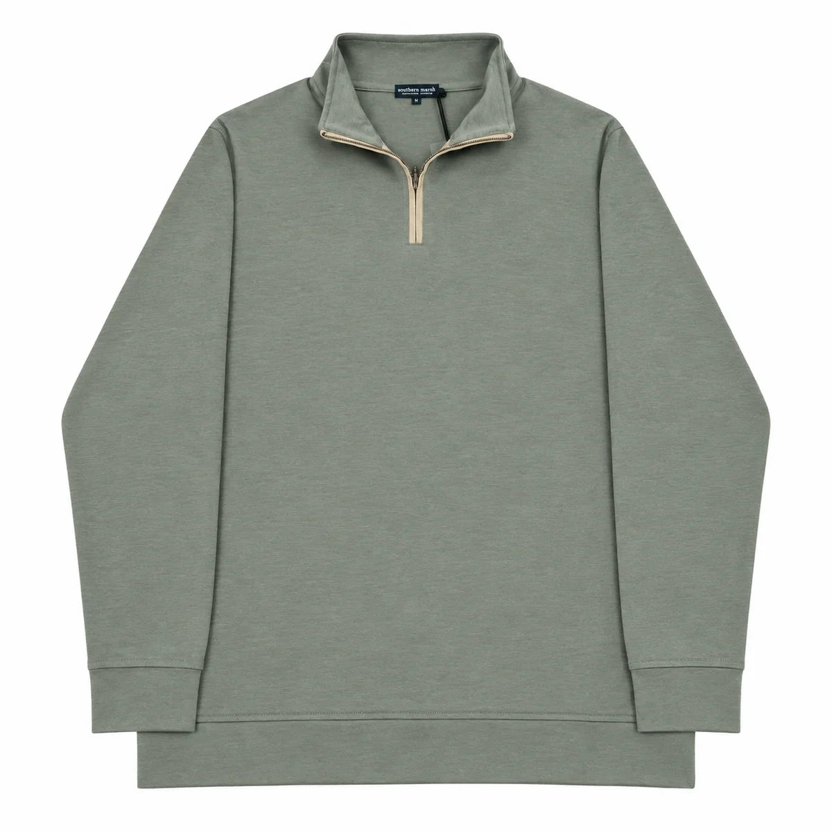 Southern Marsh | Copperton Waffle Vintage Pullover in Olive