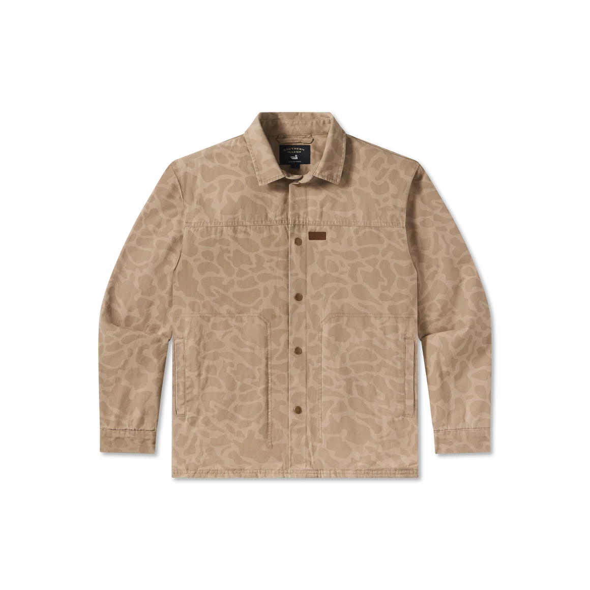 Men's Southern Marsh Camo Bishop Rugged Canvas Jacket in Tan