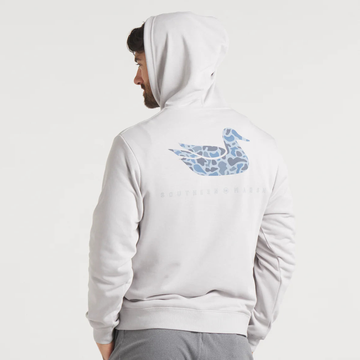 Men's Southern Marsh Surfside Hoodie - Duck Originals in Gray