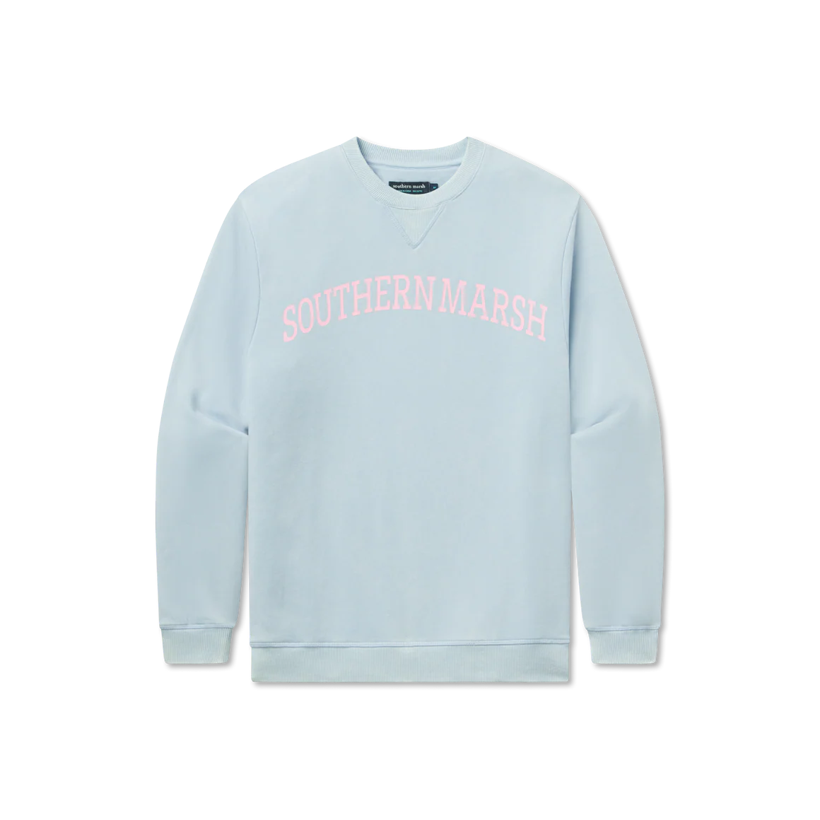 Southern Marsh Varsity Vintage Crew Sweatshirt in Lilac