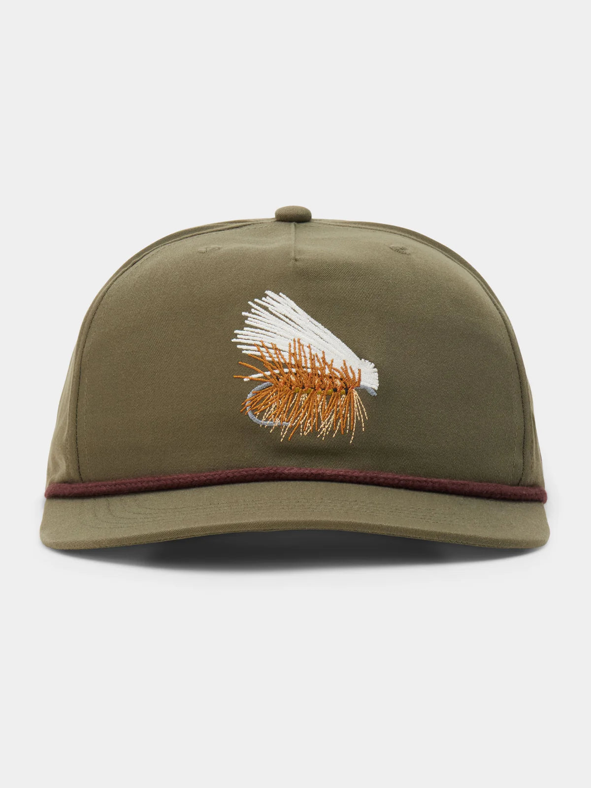Men's Duck Camp Elk Hair Caddis Military Green Cap