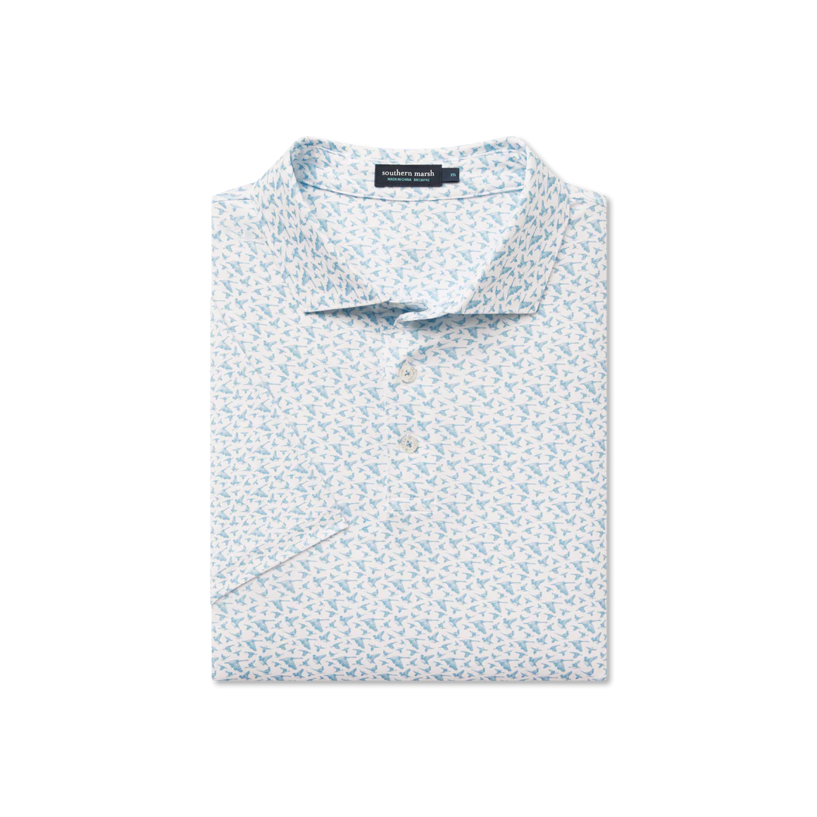 Southern Marsh In Flight Flyline Performance Polo in White