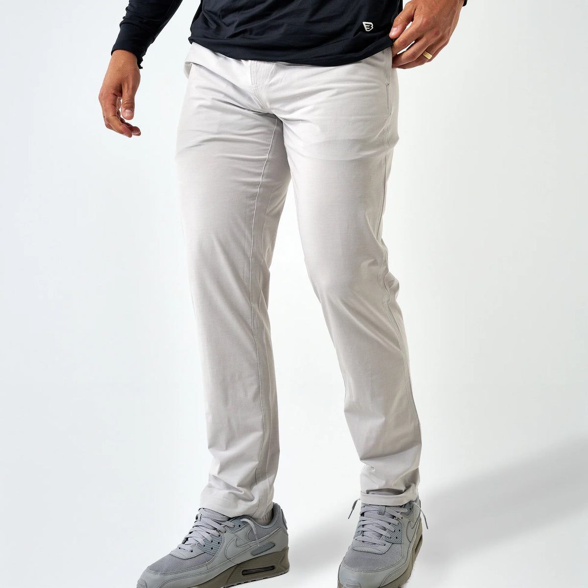 Burlebo | Men's Performance Pants in Stone Grey