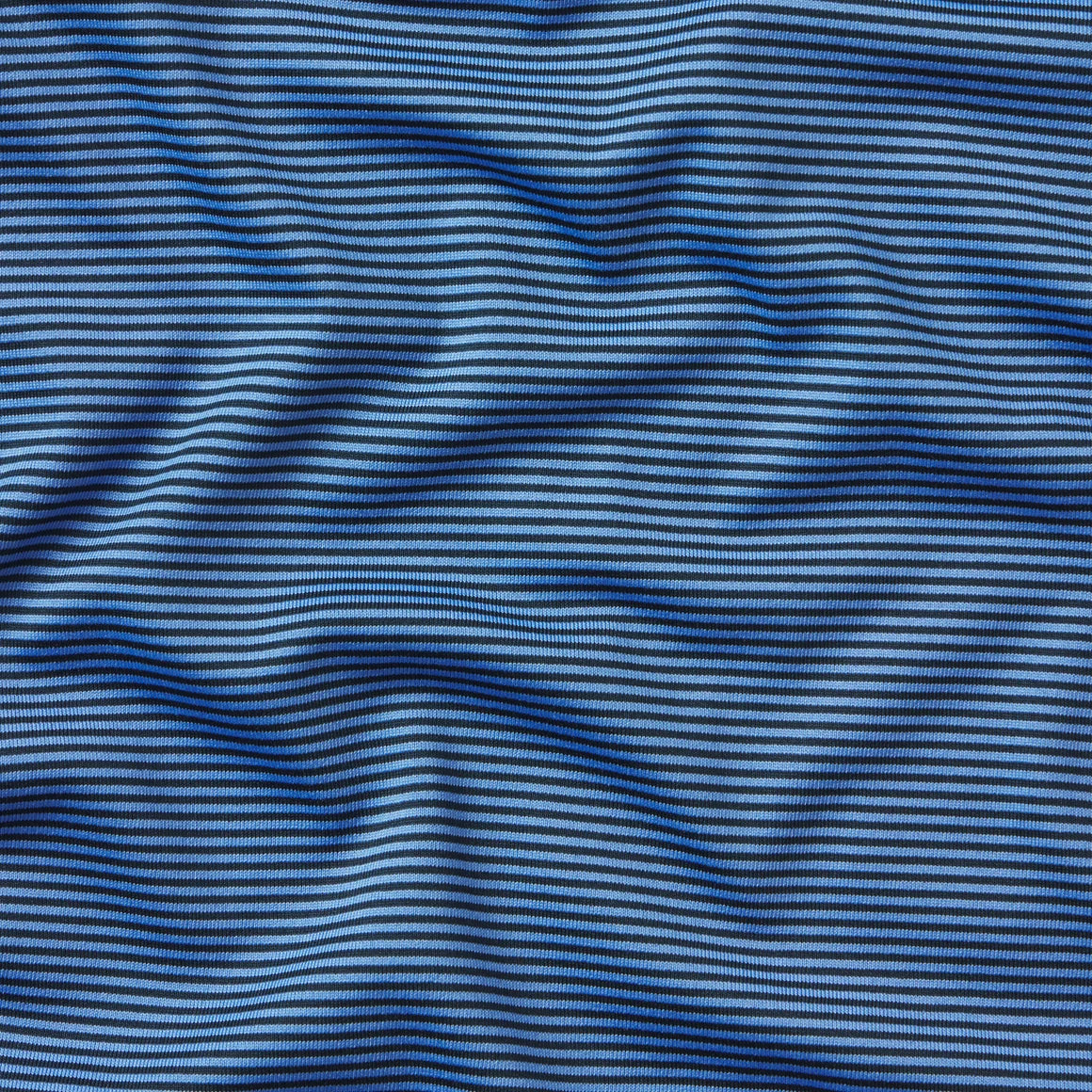Southern Marsh | Bermuda Meadowood Stripe Performance Polo in Navy/Blue