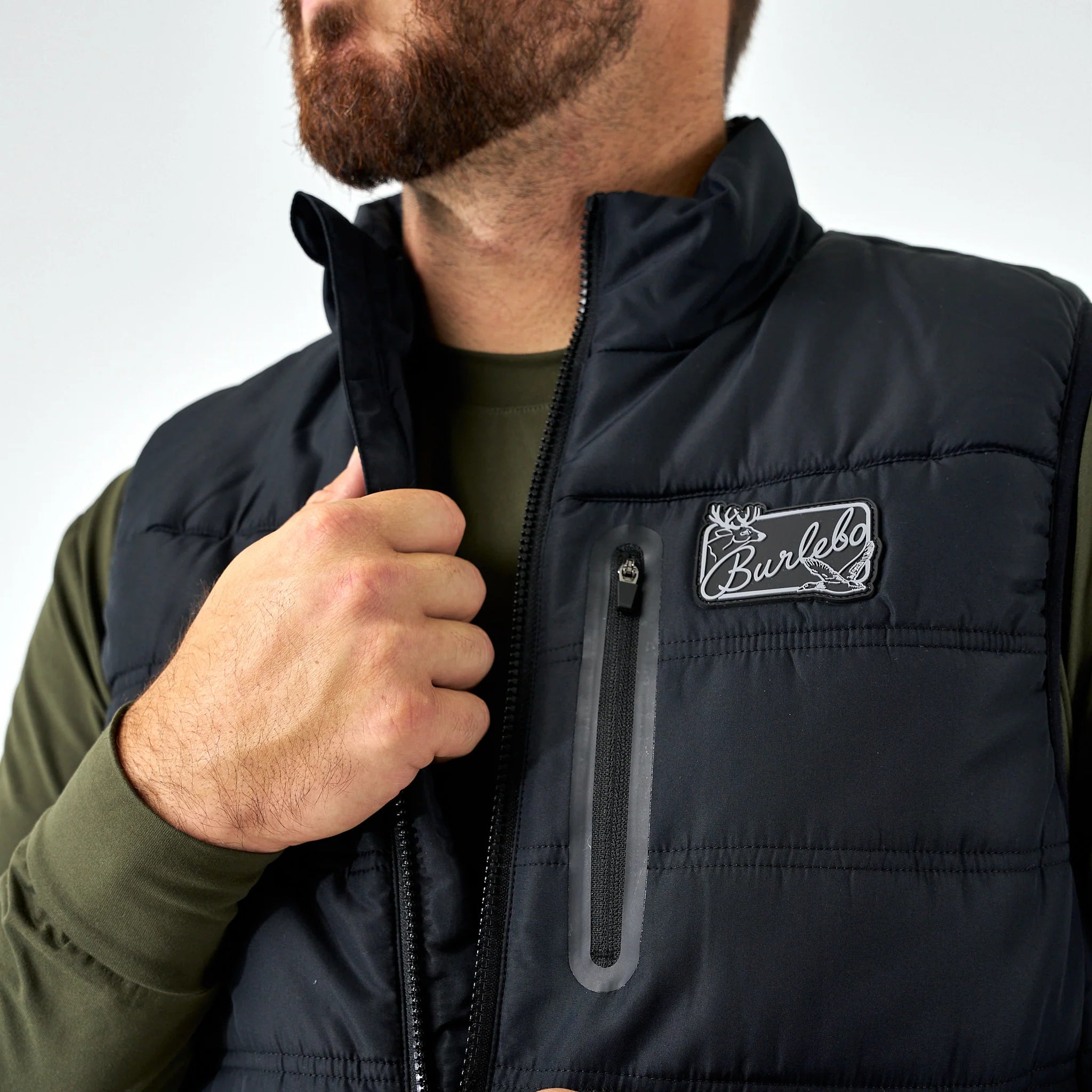 Men's Burlebo Puffer Vest - Black