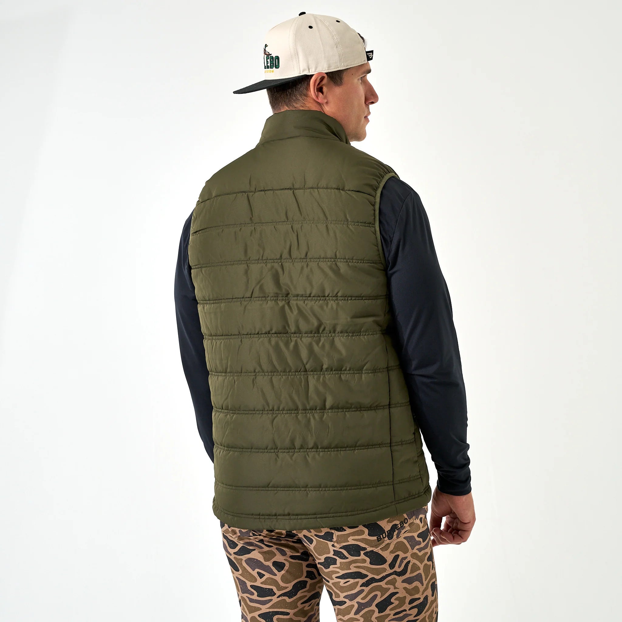 Men's Burlebo Puffer Vest - Mallard Green