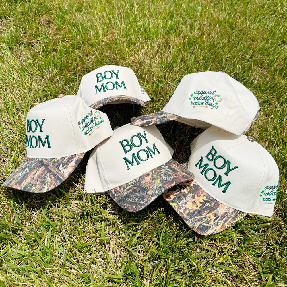 Boy Mom Camo Trucker Hat