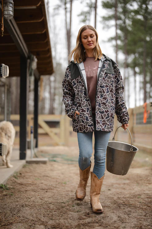 Men's Local Boy Rain Jacket in Dark Slate