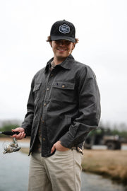 Men's Local Boy Sportsman's Shacket in Dark Brown