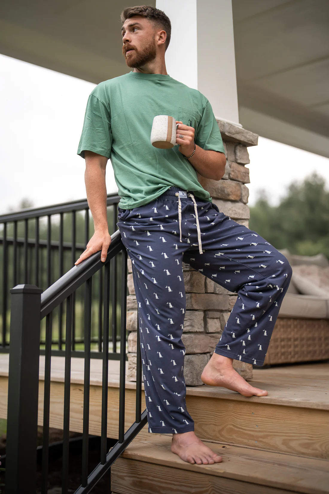 Men's Local Boy Dog & Moon Pajama Pant