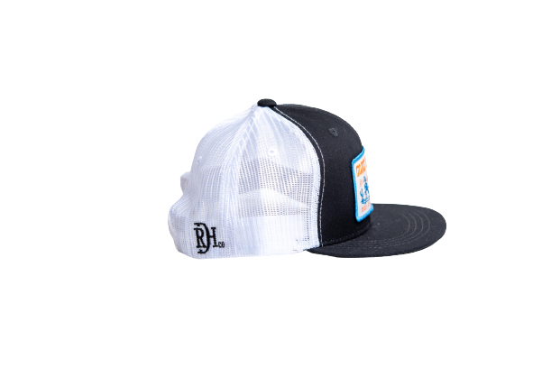 Youth Red Dirt Hat Co. Goat Roping Black / White Cap