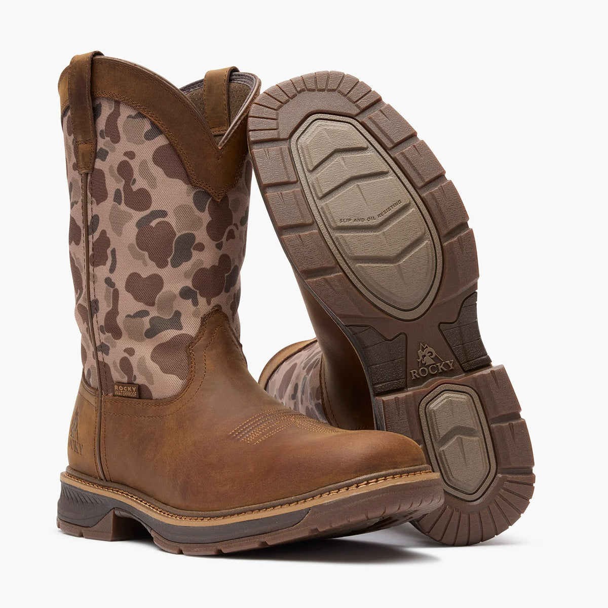 Rocky | Men's Ride LTE Waterproof Western Boots - Old School Camo