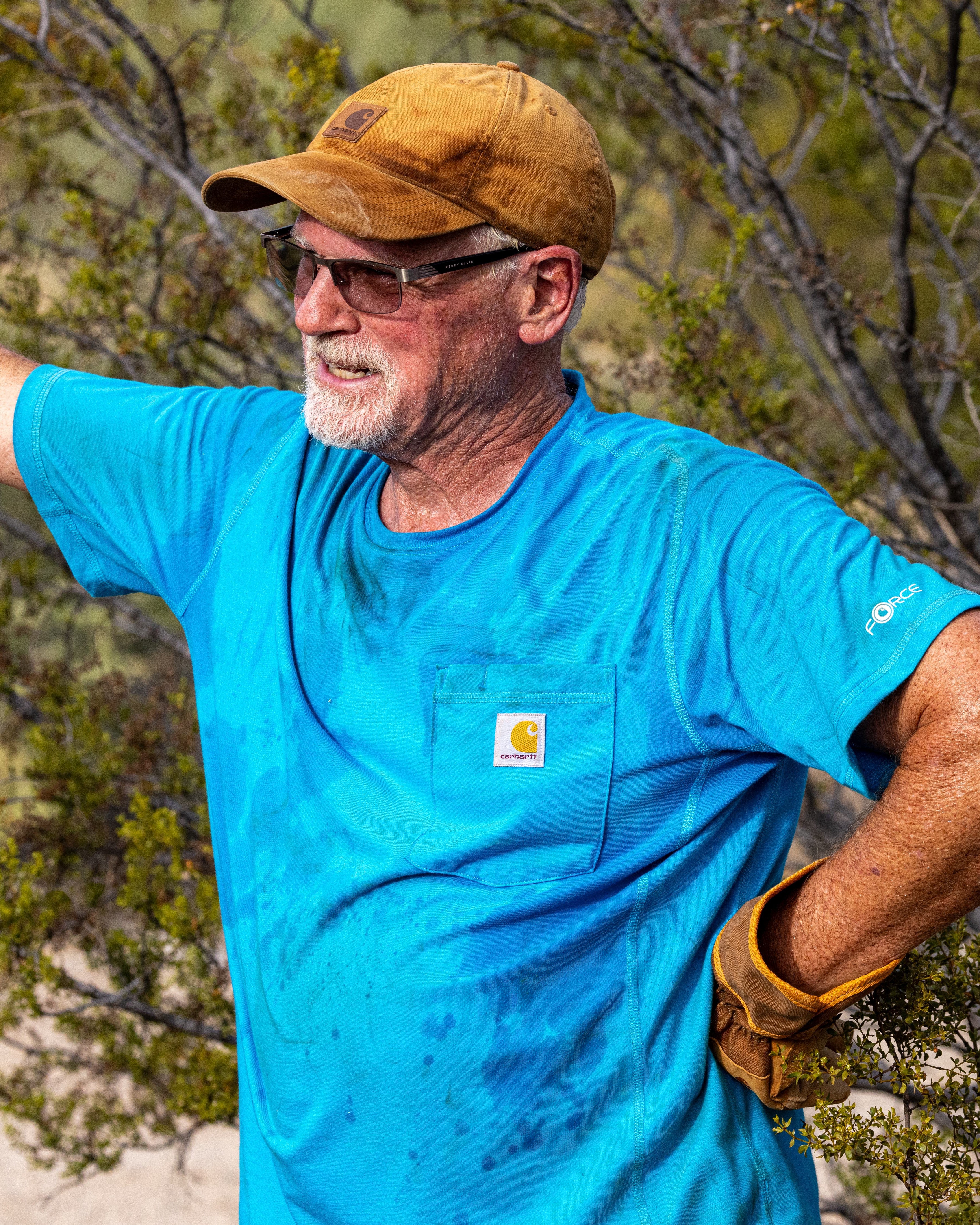 Carhartt Force Relaxed Fit Midweight Short Sleeve Pocket T-Shirt - Atomic Blue