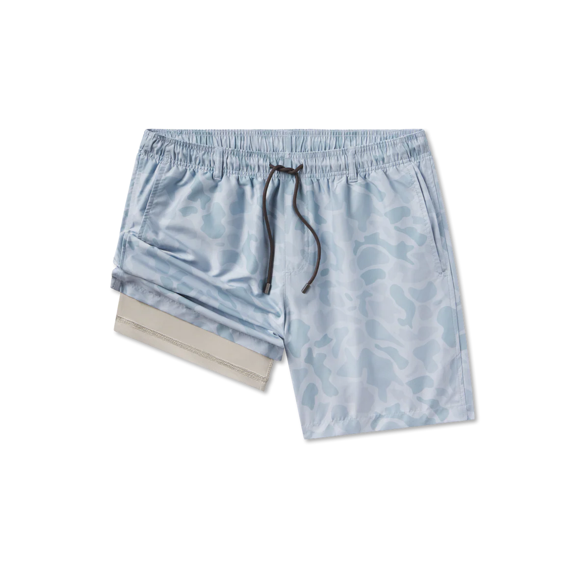 Men's Southern Marsh La Costa Lined Swim Trunk in Washed Slate Camo