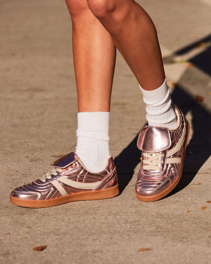 Steve Madden Women's Madrid Sneakers in Pink Metal