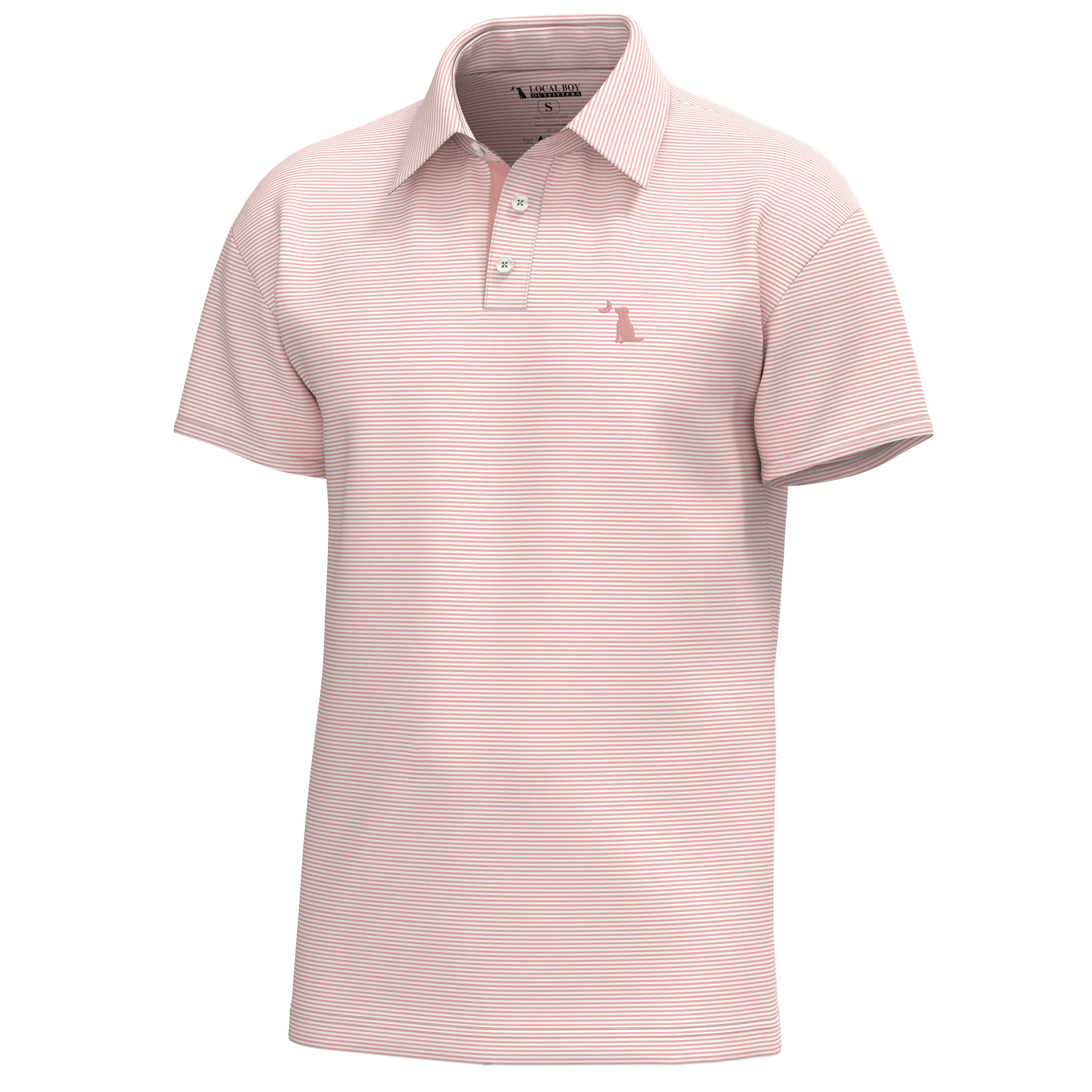 Local Boy Palms Polo in Sorbet