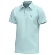 Local Boy Youth Palms Polo in Aqua/White