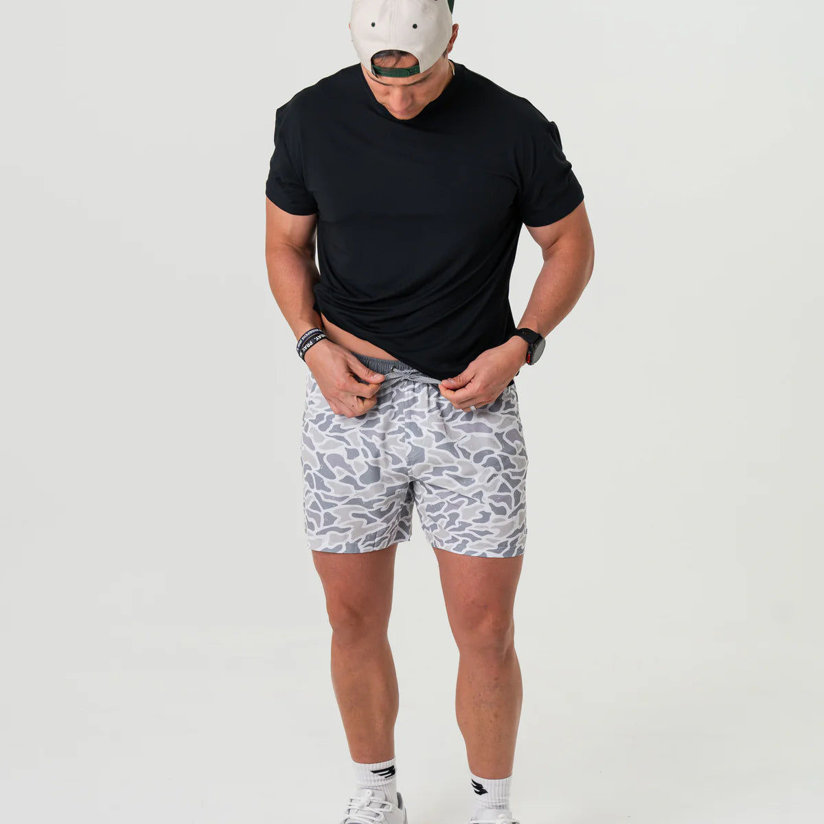 Men's Burlebo Athletic Shorts - White Camo