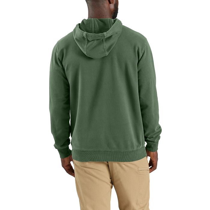 Carhartt Re-Engineered Garment Dyed Hooded Sweatshirt - Leaf
