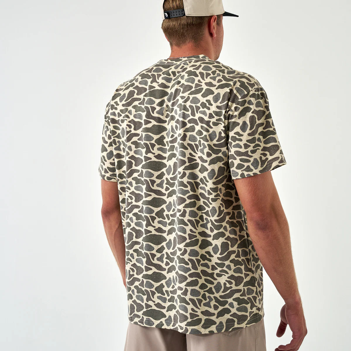 Burlebo Men's Pocket T-Shirt in Classic Deer Camo